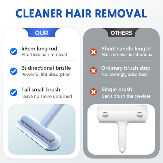 Pet Hair Removal Tools 2 Pack, 3 in 1 Dog Cat Pet Hair Remover for Furniture, Multi-Function Hair Removal Brush for Carpets, Beds, Sofas, Curtains